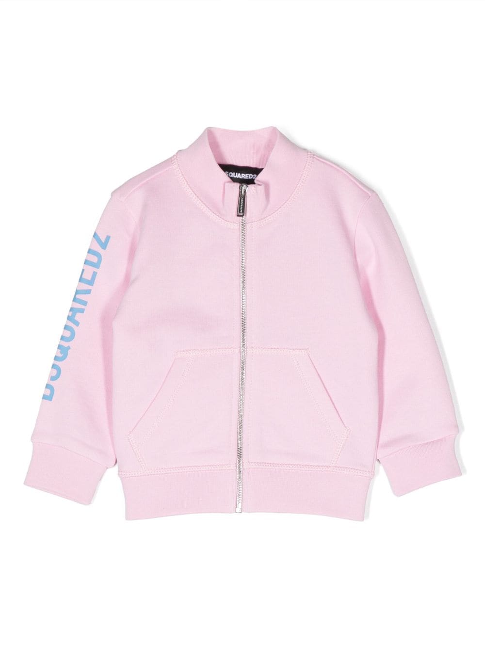 Dsquared2 Babies' Logo-print Zip-up Sweatshirt In Pink