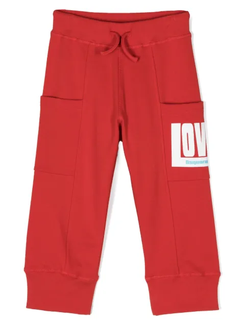 DSQUARED2 KIDS pants con logo estampado