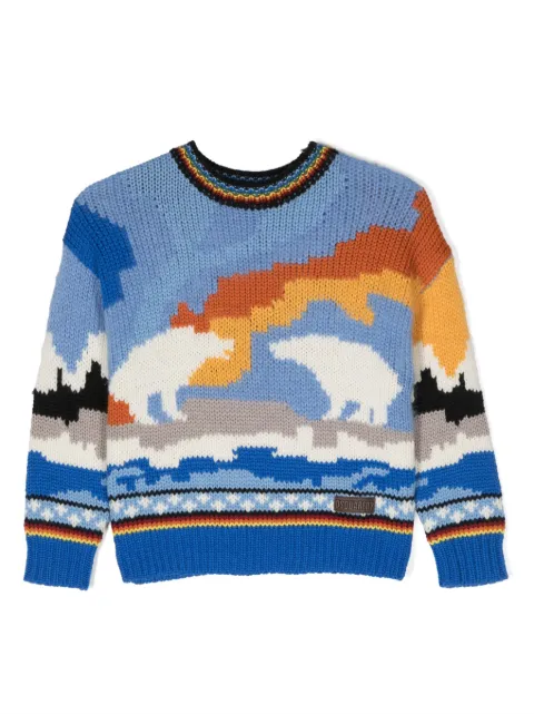 DSQUARED2 KIDS suéter con estampado gráfico