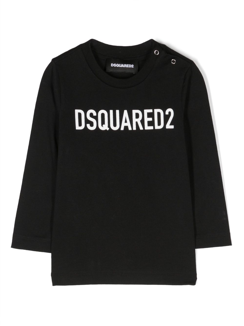 DSQUARED2 KIDS logo-print long-sleeve T-shirt - Black