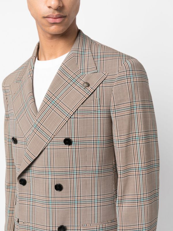 Gabriele Pasini double-breasted Checked Suits - Farfetch