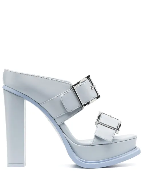 Mules 120 mm à plateforme - Alexander McQueen - Modalova