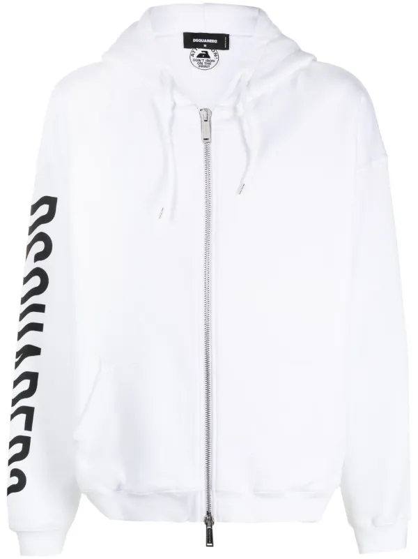 Dsquared zip up hoodie deals