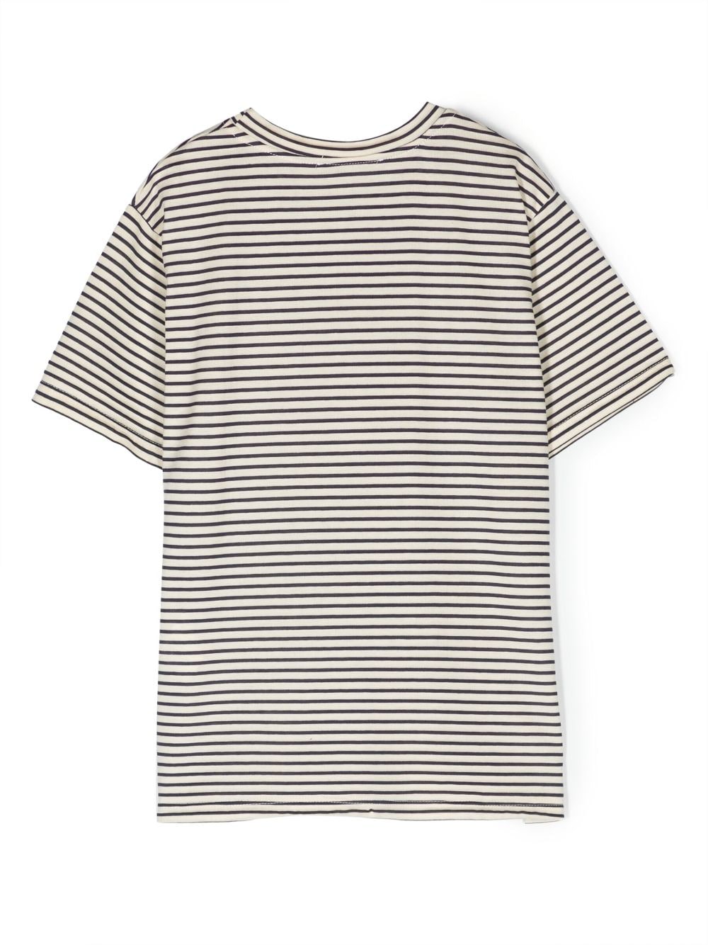Shop Paolo Pecora Logo-print Striped T-shirt In Neutrals