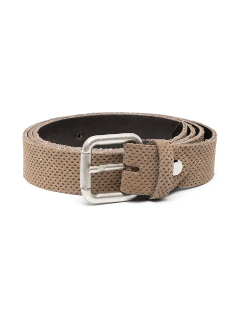 Paolo Pecora Kids ceinture en cuir à design perforé