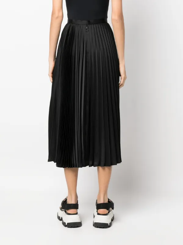 Noir Kei Ninomiya Pleated Midi Skirt - Farfetch