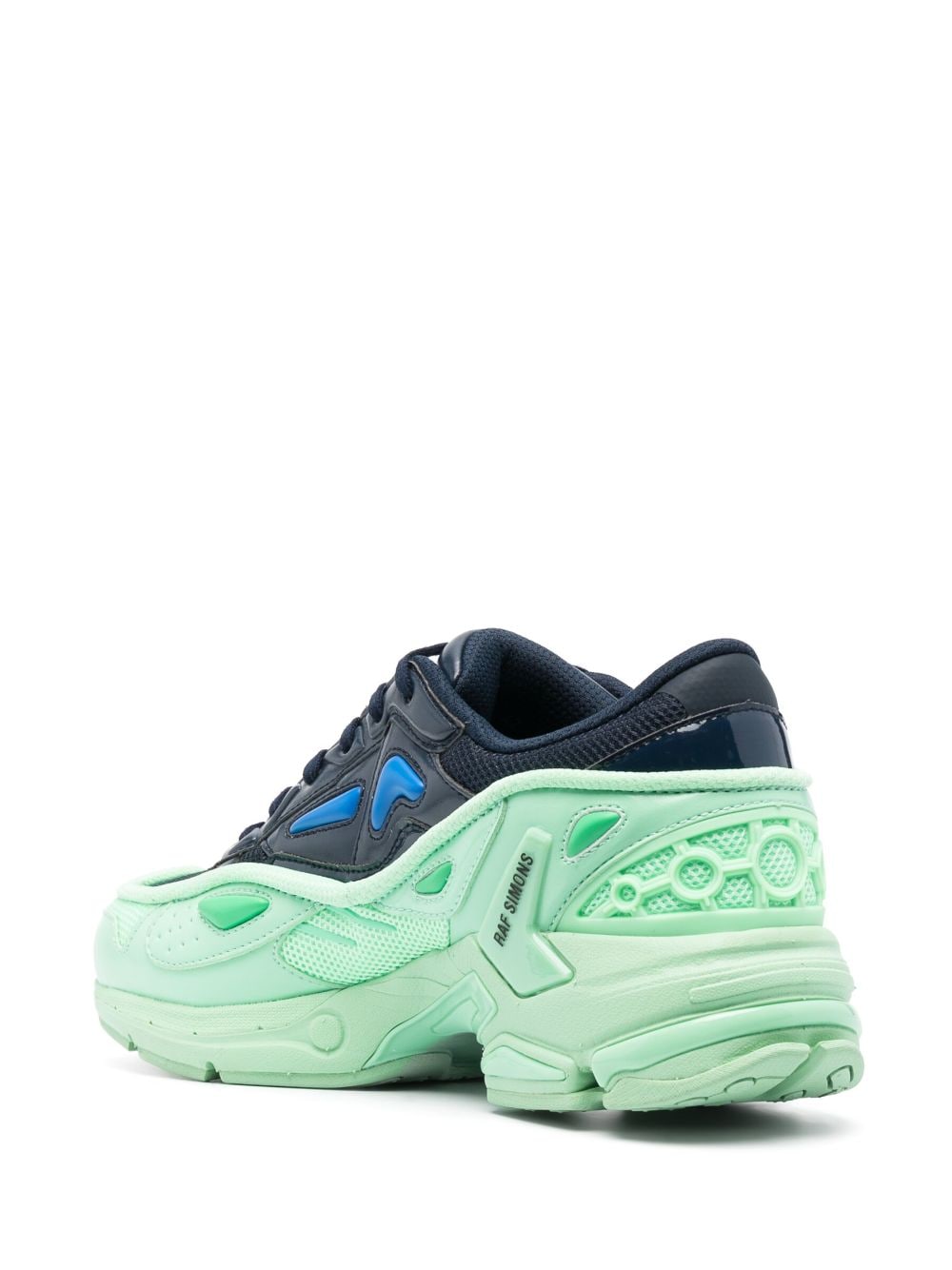 Shop Raf Simons Panelled Lace-up Sneakers In Blau