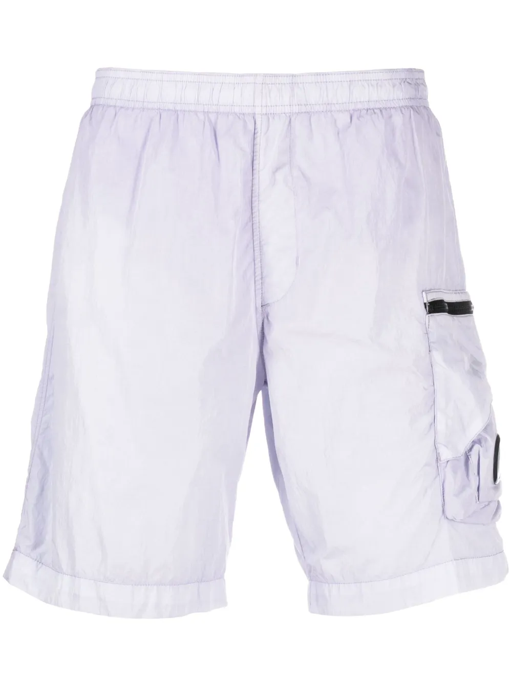 C.P. Company logo-badge track shorts | Blue | Image 1