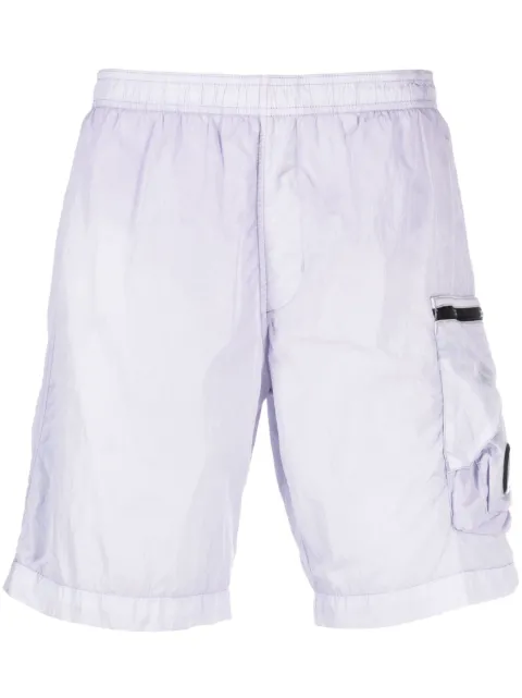 C.P. Company logo-badge track shorts