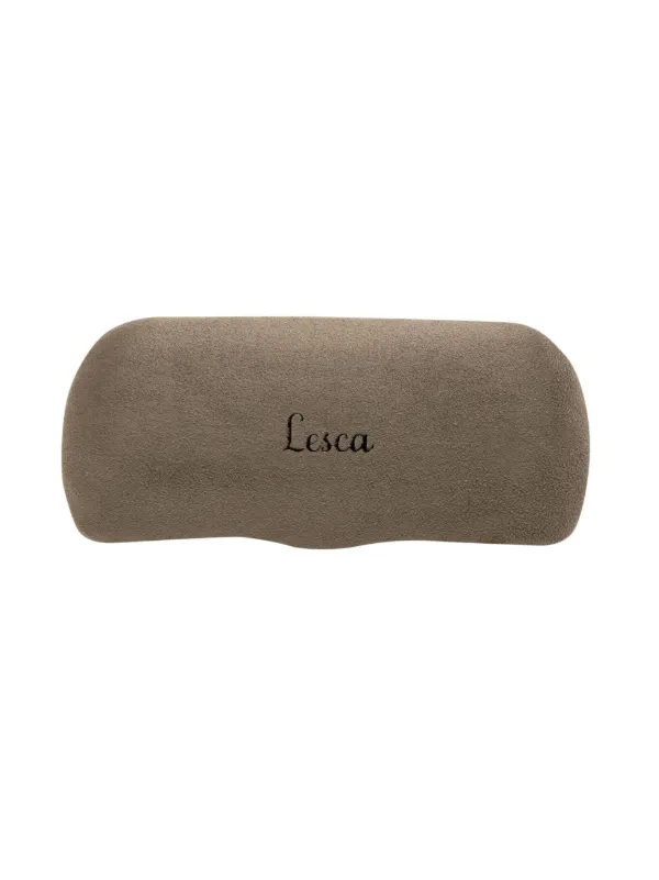 Lesca トータスシェル ラウンド眼鏡フレーム | ブラウン | FARFETCH JP