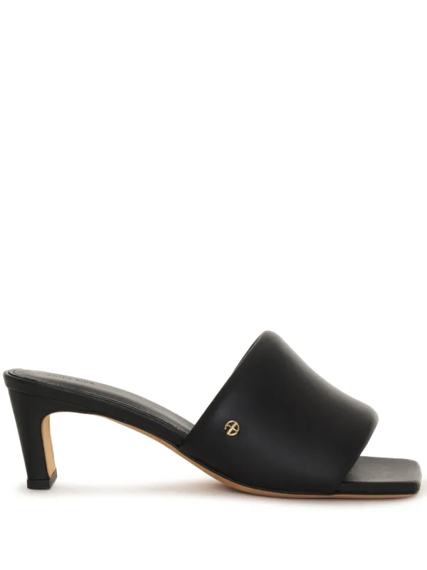 サンダル・ミュール ANINE BING Women Sandals A1410790BLK1 BLACK ANINE BING 55mm Skyler block-heel Sandals | Black | FARFETCH