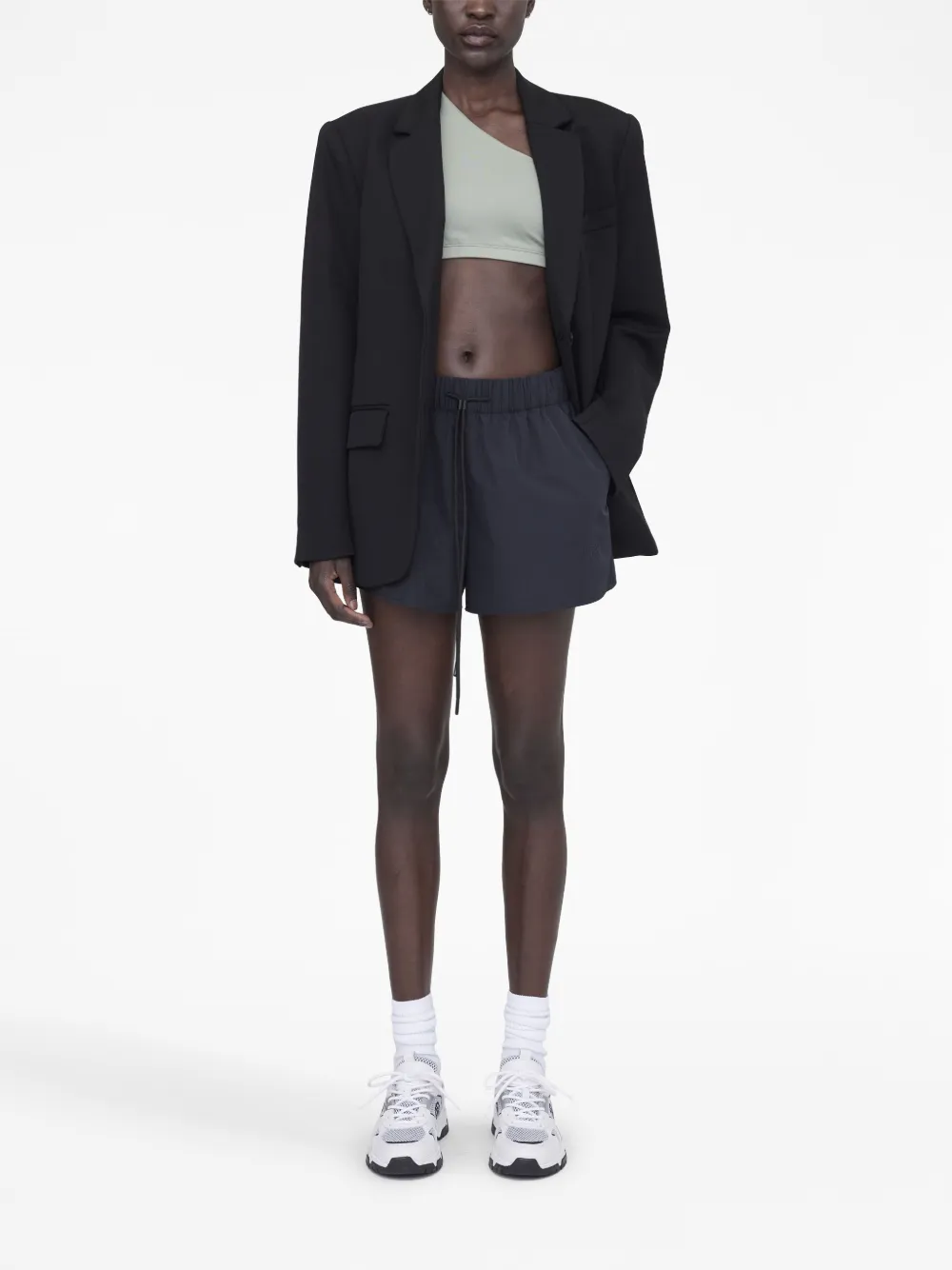 ANINE BING Knielange shorts - Zwart