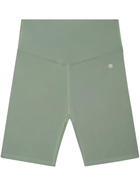 ANINE BING - Blake high-waist biker shorts