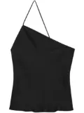 ANINE BING Mandy one-shoulder top - Black