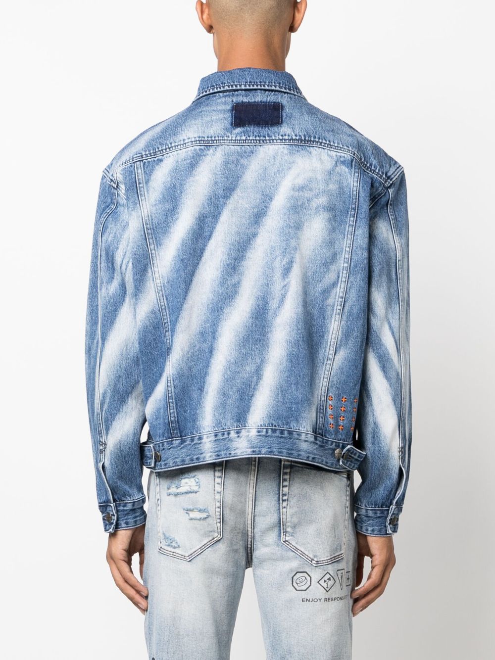 Ksubi Oh G Jacket Kaos denim jack Blauw