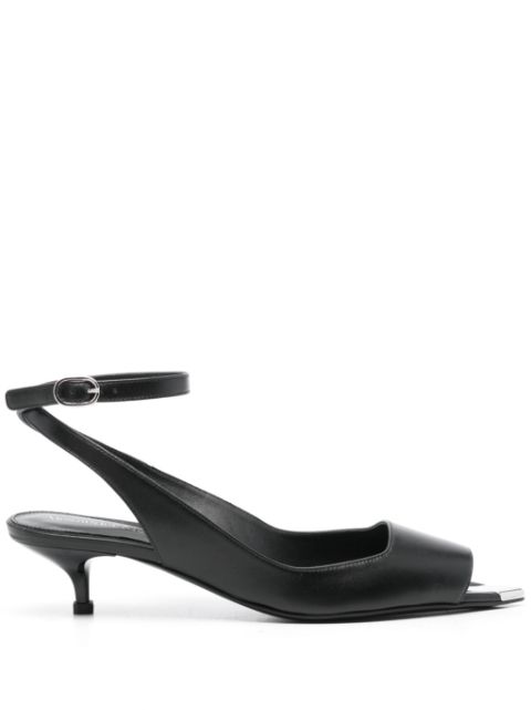 Alexander McQueen Punk 40mm leather sandals Women