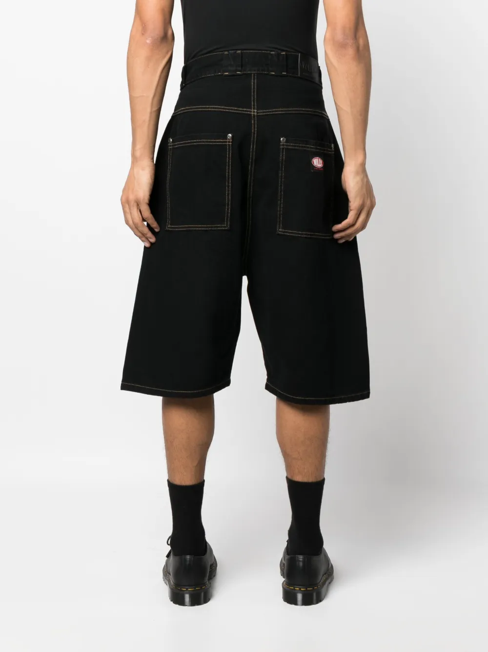 Willy Chavarria wide-leg denim shorts | Smart Closet