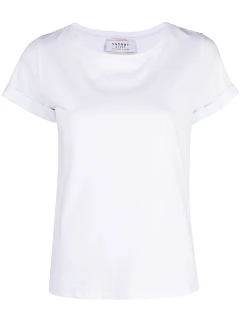 Wild Cashmere basic rolled-sleeved T-shirt