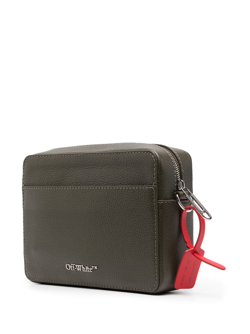 Off-White Men's Binder Leather Crossbody Bag