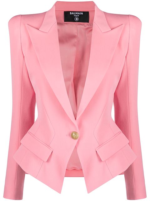 Balmain Blazer slim com lapelas 