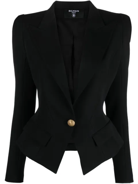 Balmain blazer slim con solapas anchas 