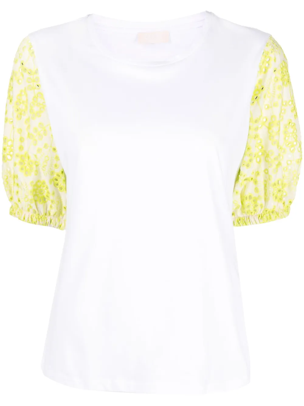 LIU JO puff-sleeve cotton T-shirt