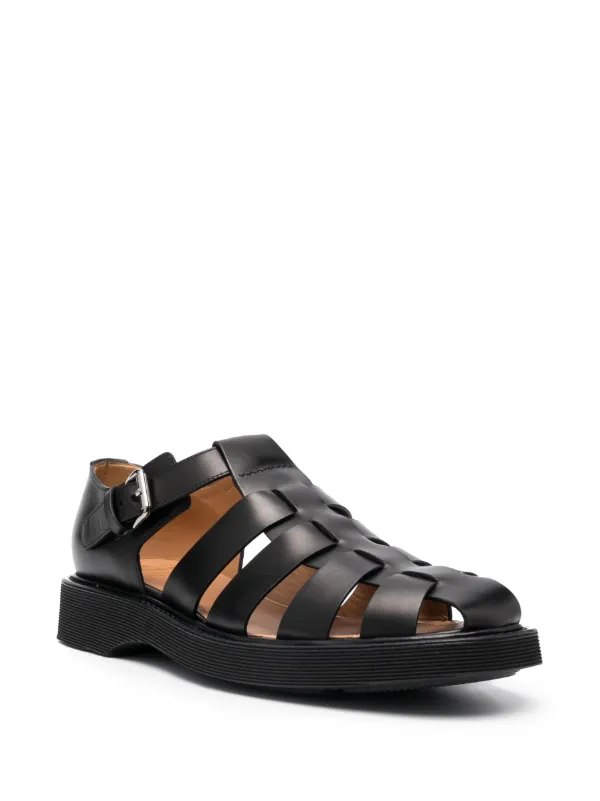 Church's Hove buckle-fastening 35mm Sandals | Black | FARFETCH