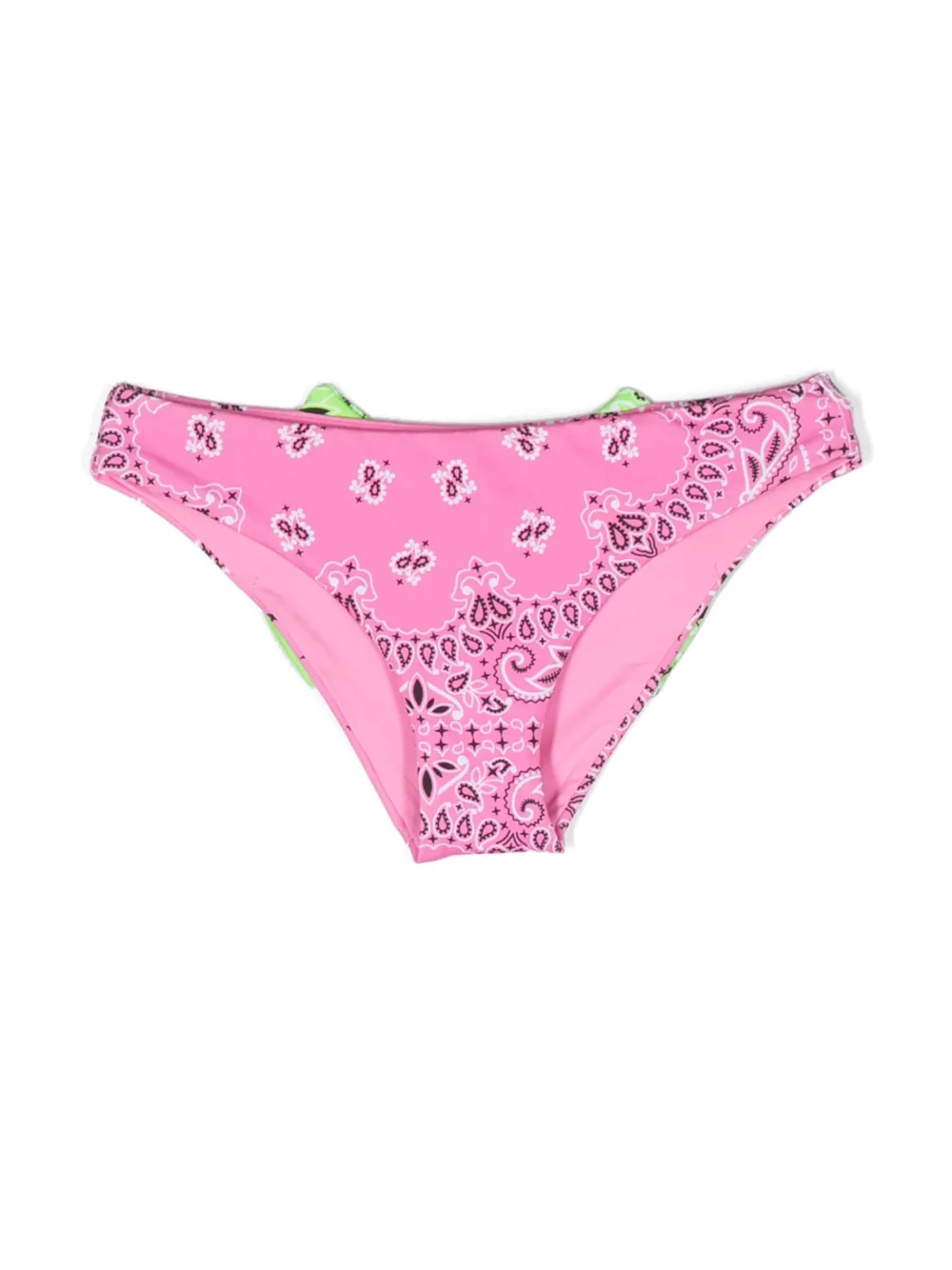 Mc2 Saint Barth Kids' Bow-detail Bandana-print Bikini In Pink