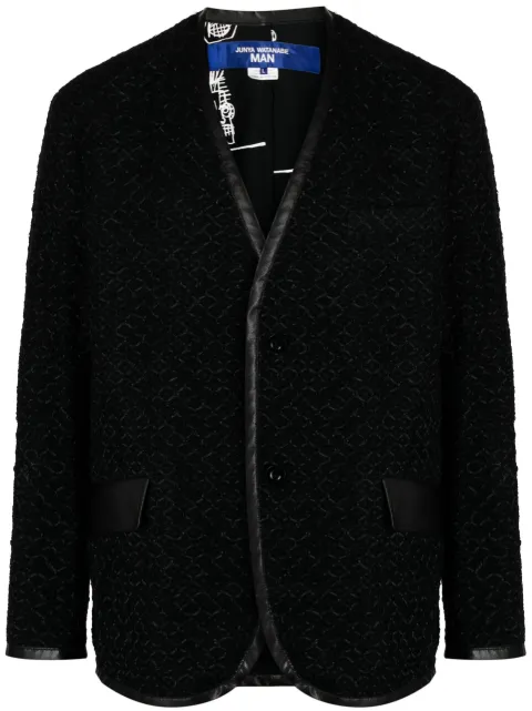 Junya Watanabe MAN V-neck single-breasted jacket