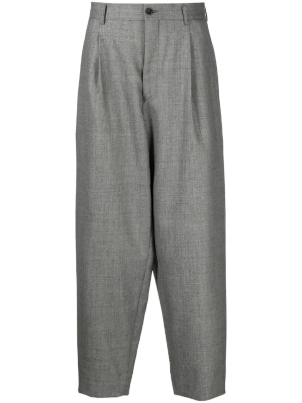 Comme Des Garçons Homme Plus Classic Pleated Wool Trousers - Farfetch