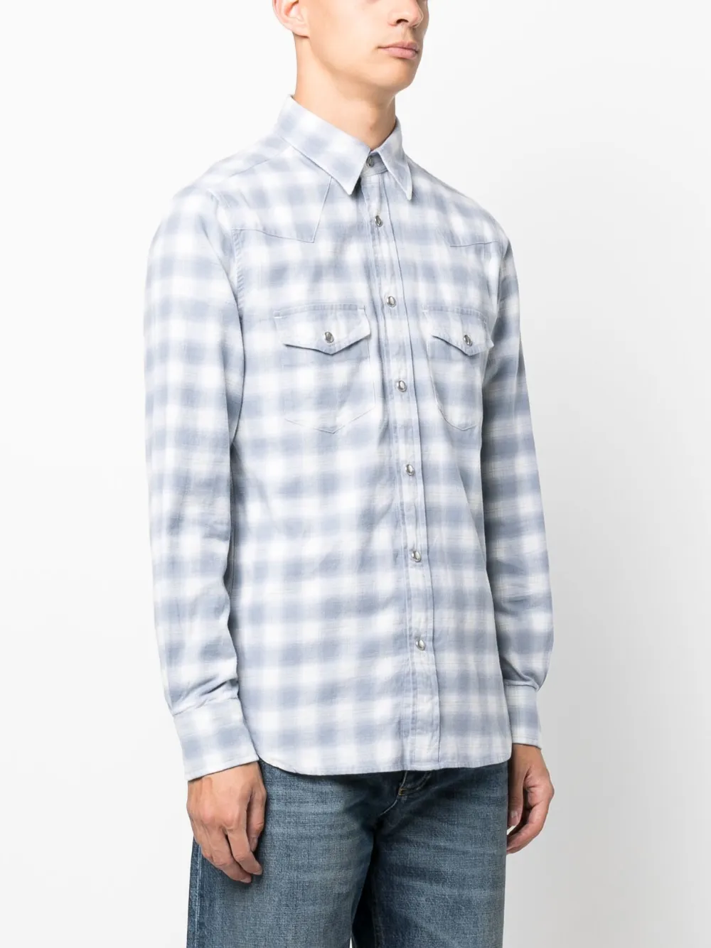 Affordable TOM FORD gingham-check cotton shirt Men