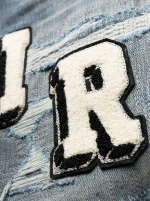 Varsity ripped skinny jeans 8