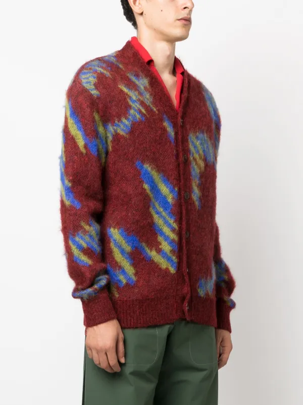 Needles psychedelic sale mohair cardigan