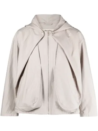 White on sale hooded jacket