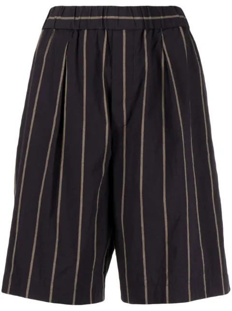 Forme D'expression striped knee-length shorts