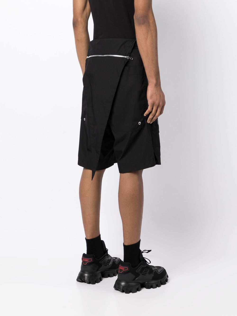 Shop Jordanluca Elasticated Drawstring Track Shorts In Black