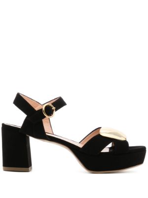 Rupert Sanderson Suede Leather Platform Sandals Farfetch