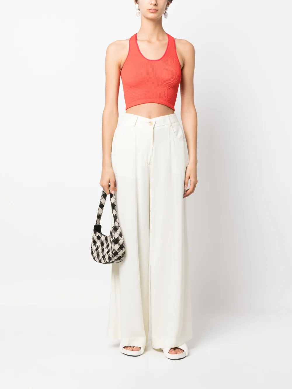 Forte Forte Cropped tanktop - Rood