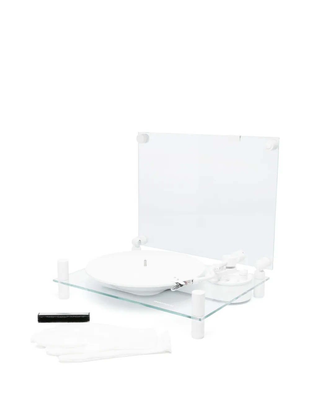 Transparent Turntable Record Player In Neutrals