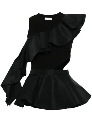Alexander McQueen Asymmetric Tank Top | Black | FARFETCH