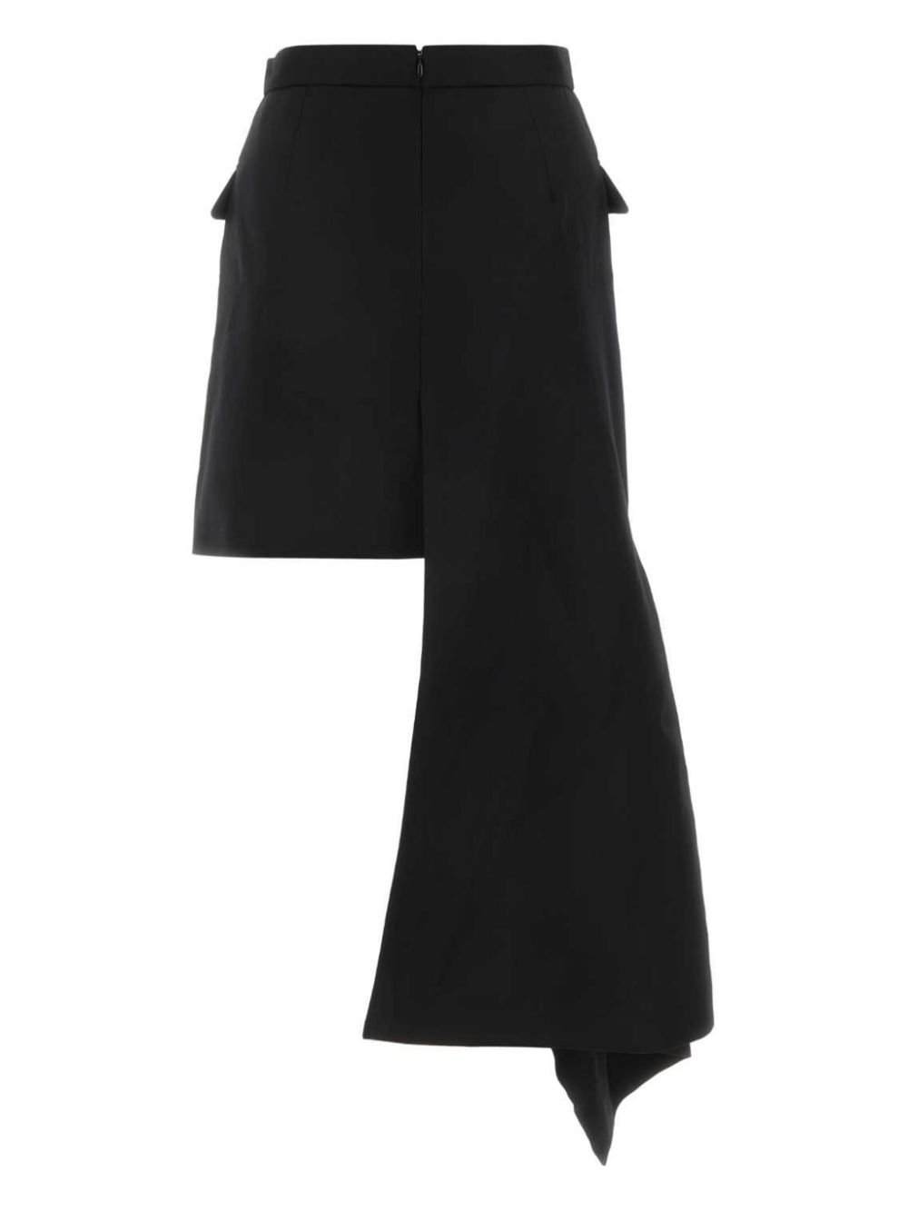 Alexander McQueen asymmetric zip-slash miniskirt - Black