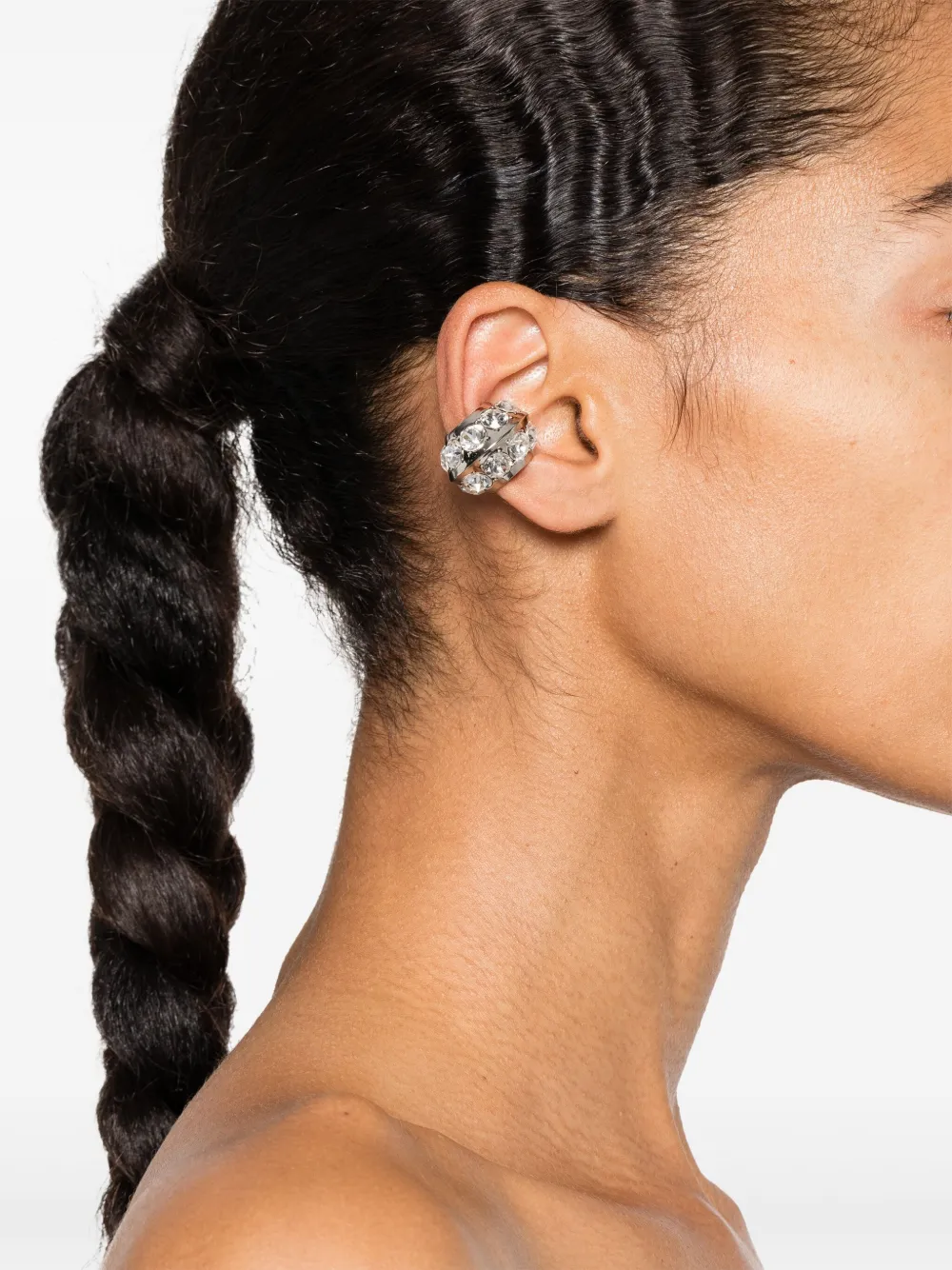 Alexander McQueen Crystal Single Ear Cuff - Farfetch