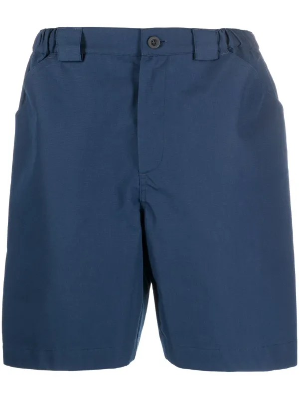 navy blue knee length shorts