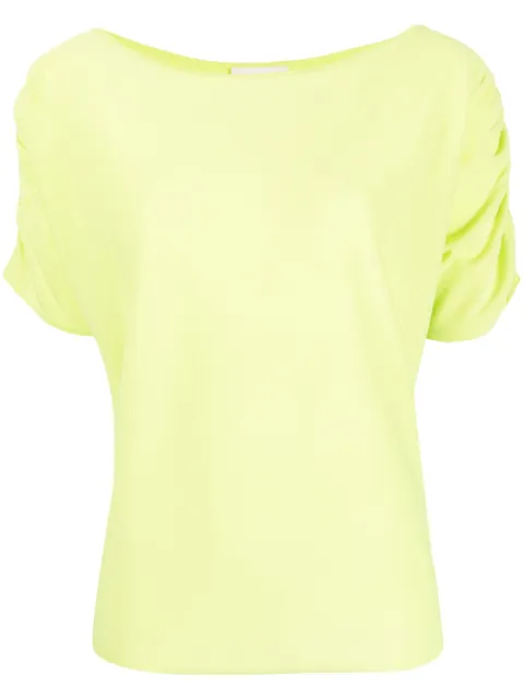 LIU JO ribbed short-sleeve top