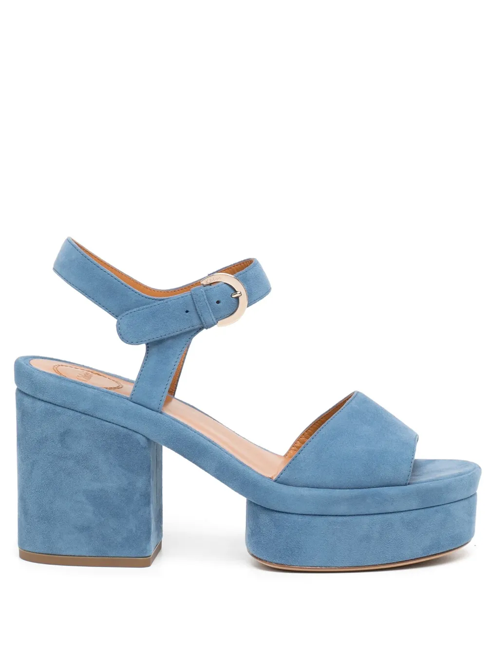 Chloé Odina 85mm suede sandals | Blue | Image 1