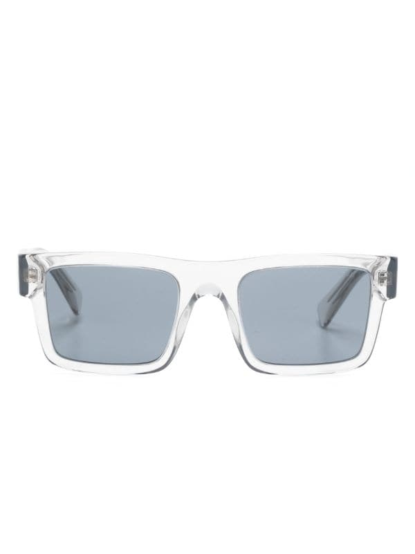 Prada Eyewear transparent-frame Logo Sunglasses - Farfetch
