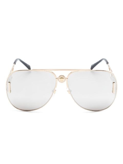 Versace Eyewear - Aviator Medusa-bridge sunglasses