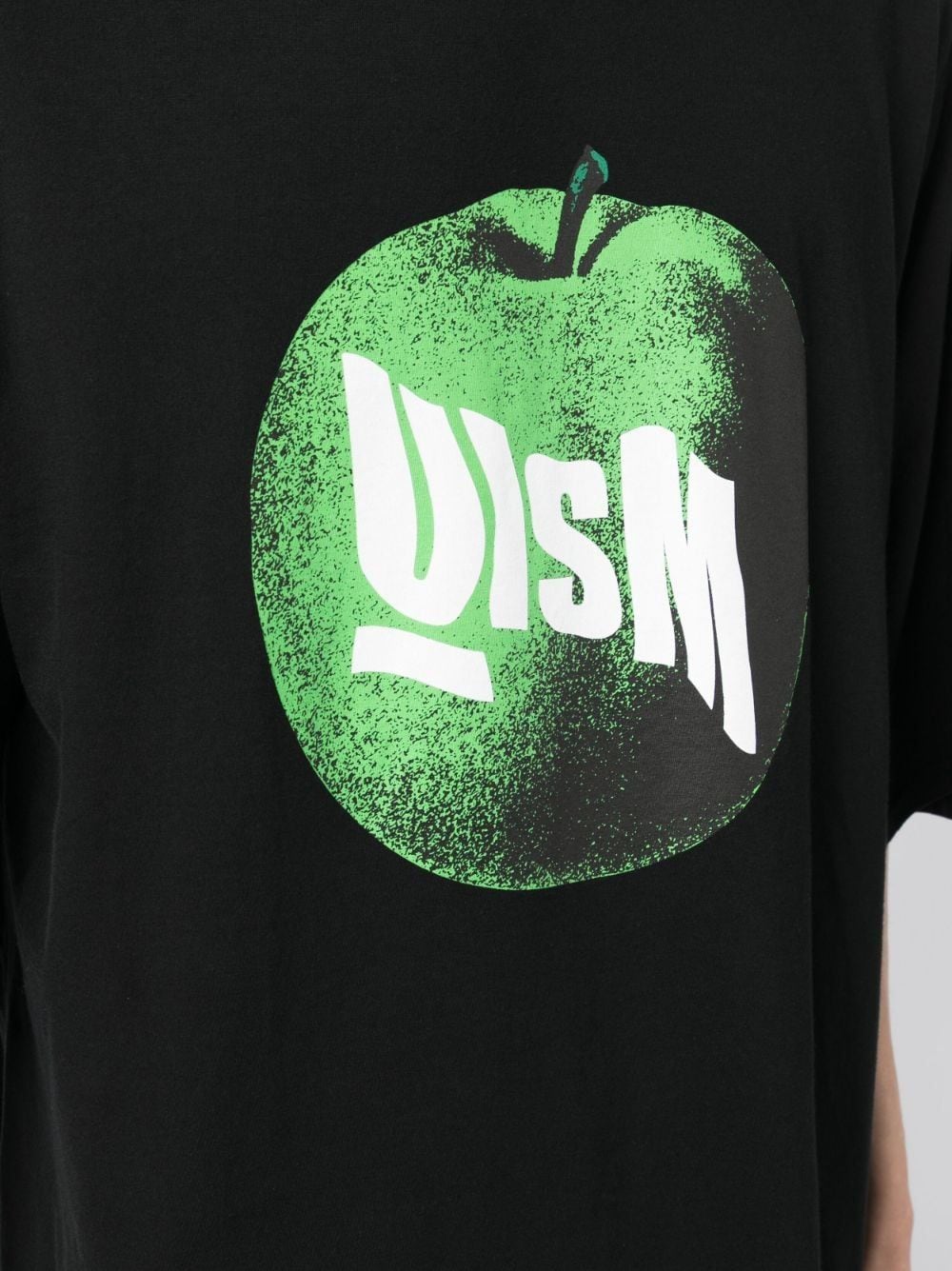 Shop Undercoverism Apple-print Cotton T-shirt In Black