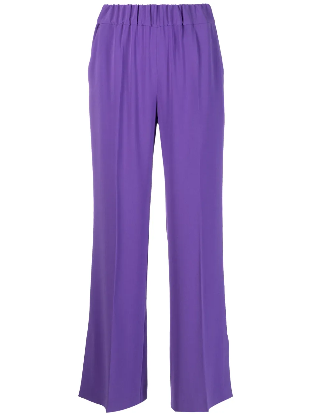 Alberto Biani Tailored Side-slit Trousers In Violet