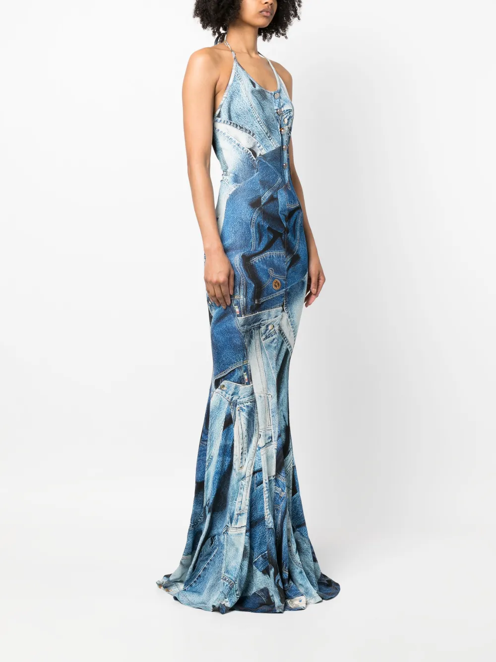 【関税&送料込】Moschino Jeans Dress With Drape Dress in Crêpe Scarf Print by Moschino Jeans | Rent the Runway